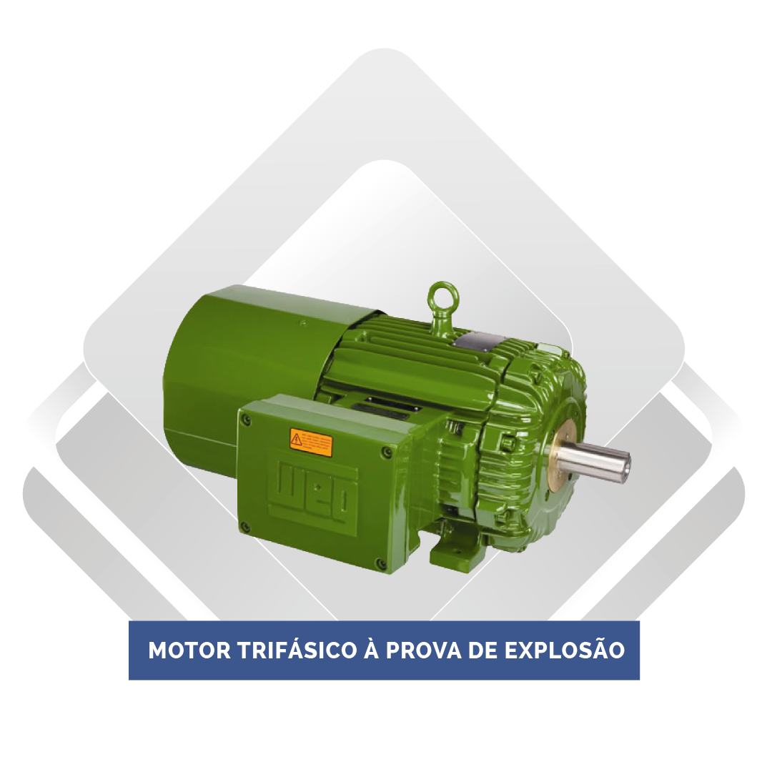 Motor Trifásico à Prova de Explosão